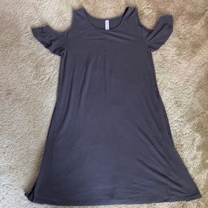 Open shoulder short dress